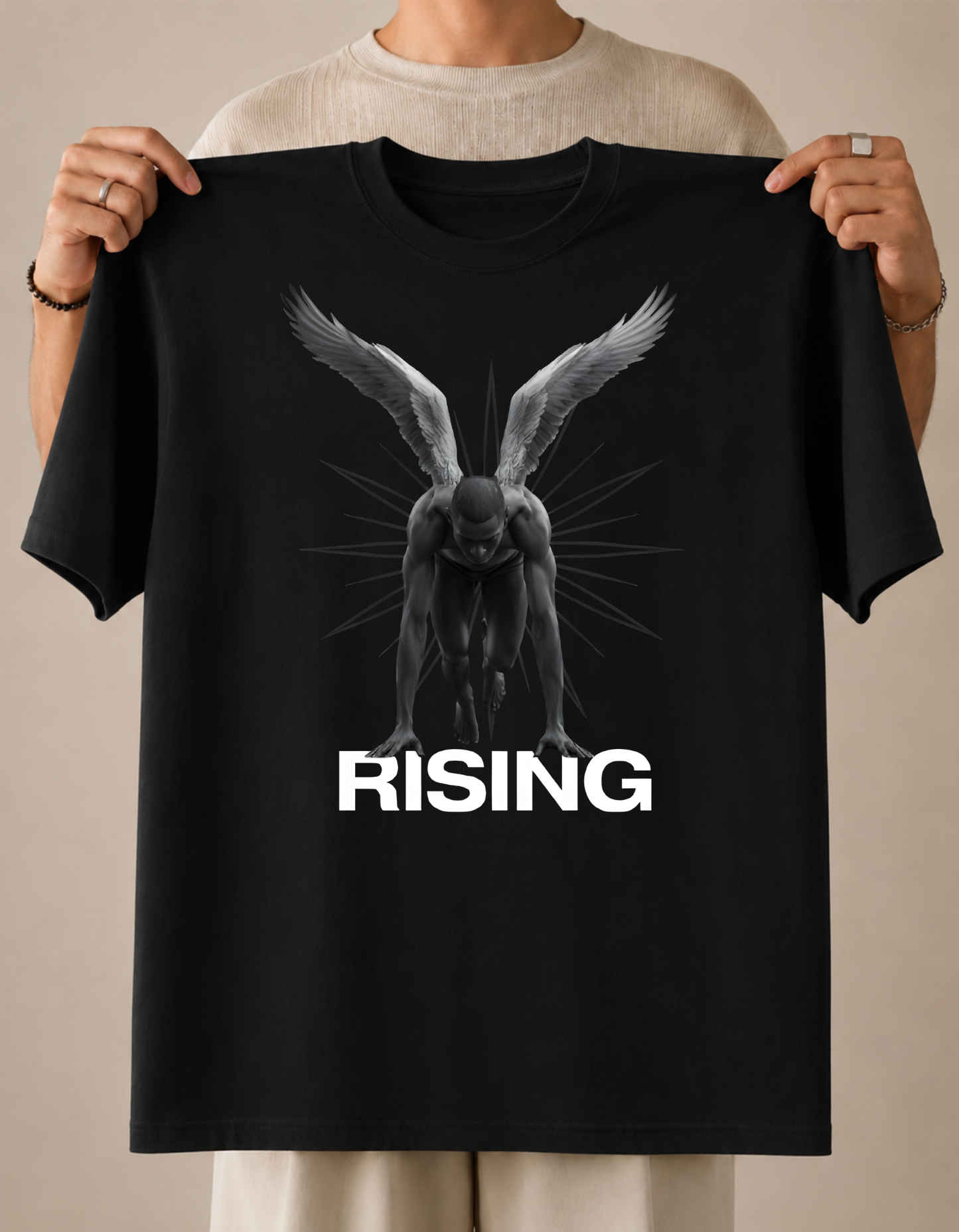 rising | oversized unisex t-shirt