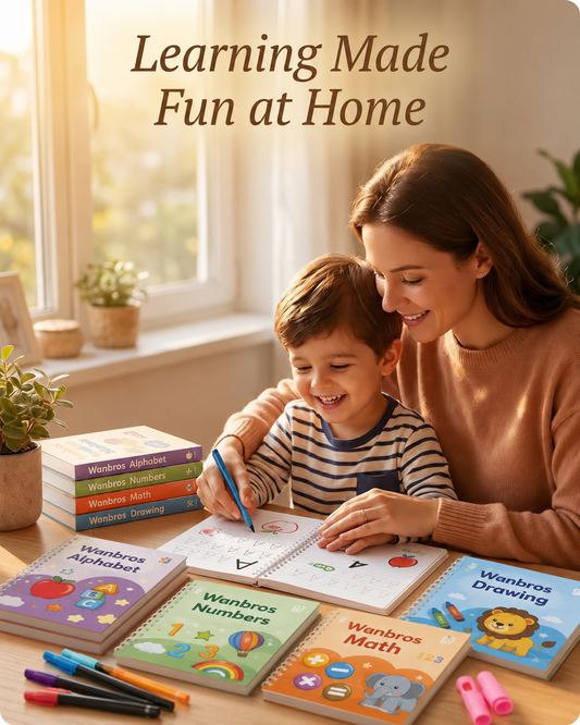 Magic Reusable Practice Workbook Set for Kids