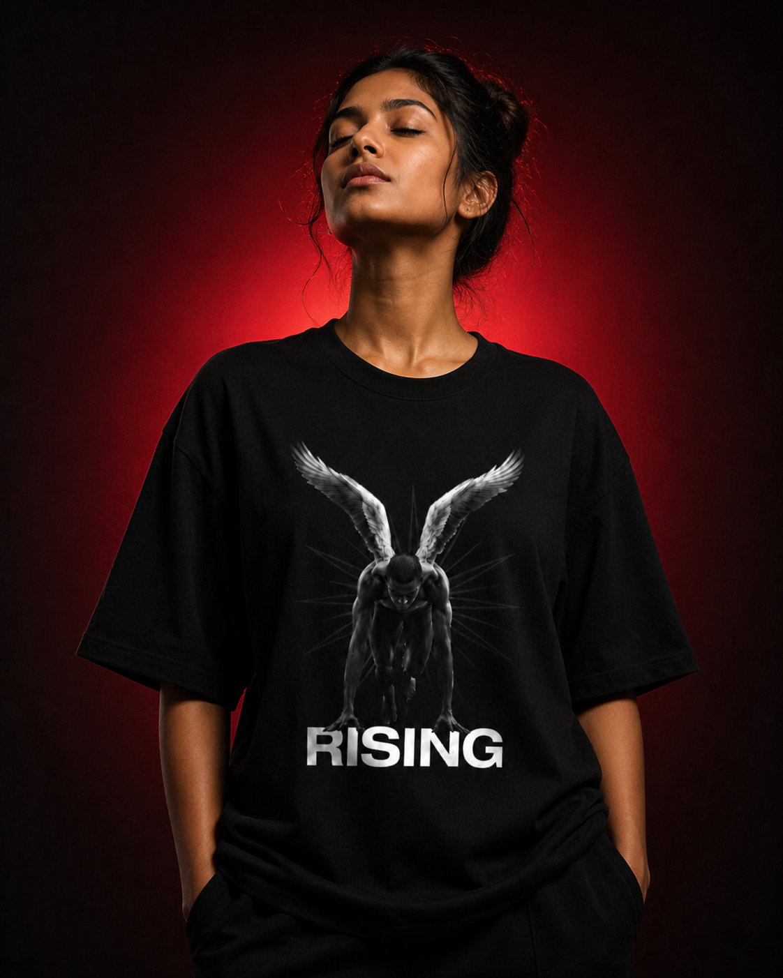 rising | oversized unisex t-shirt